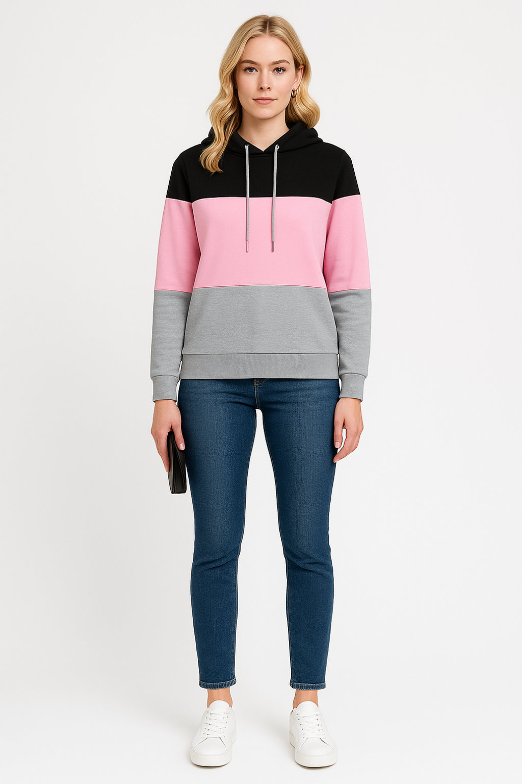 Women’s Relaxed Fit Color Block Sweatshirt
