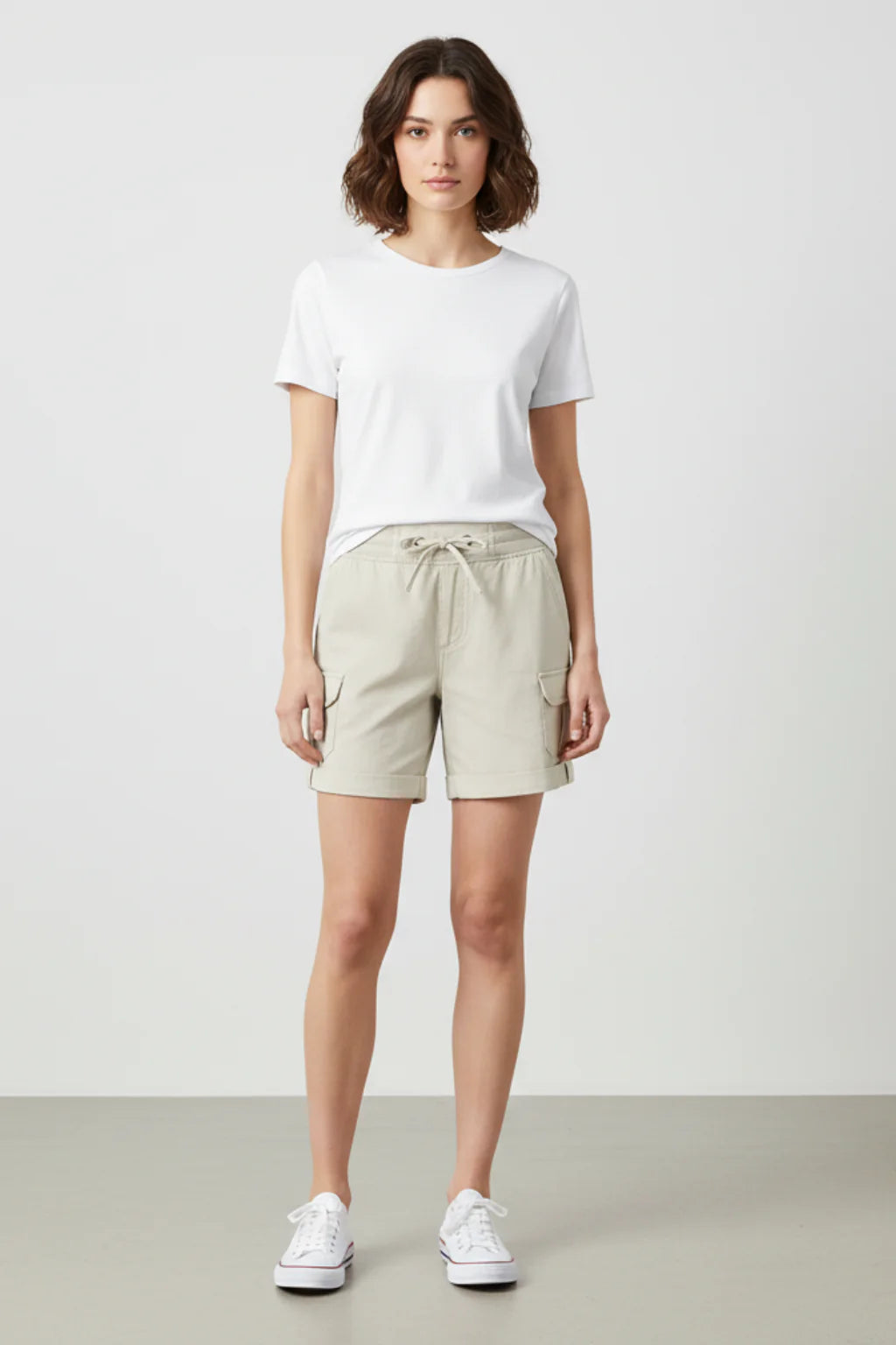 Women’s Relaxed Utility Shorts with Cargo Pockets