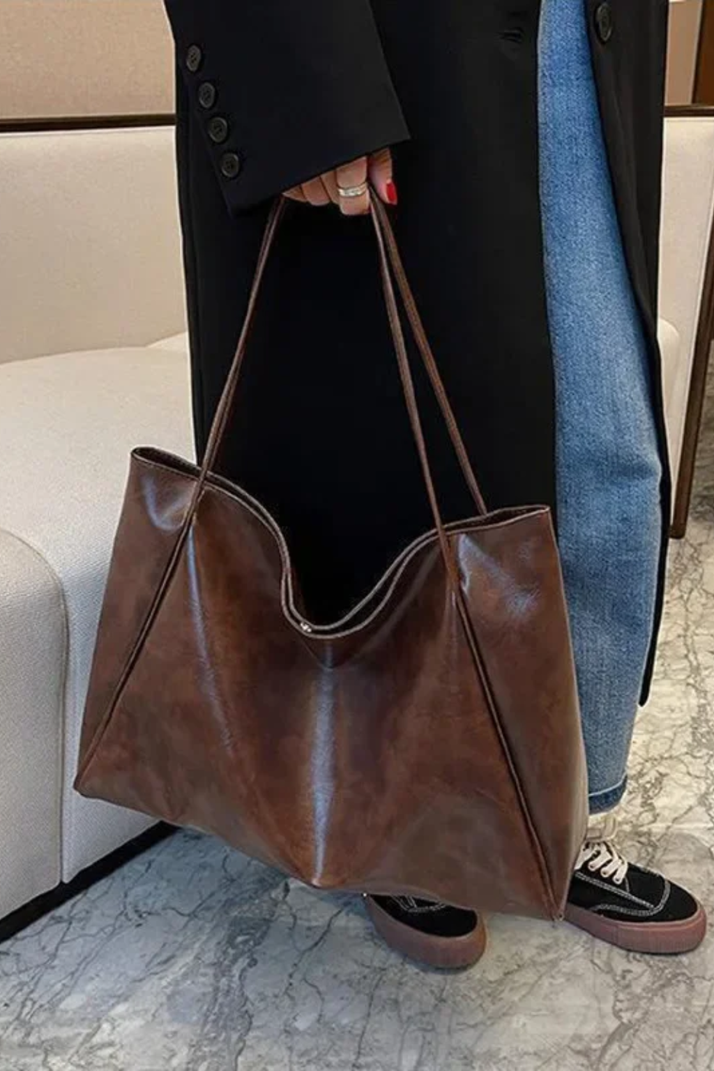Women's Spacious Retro Shoulder Bag
