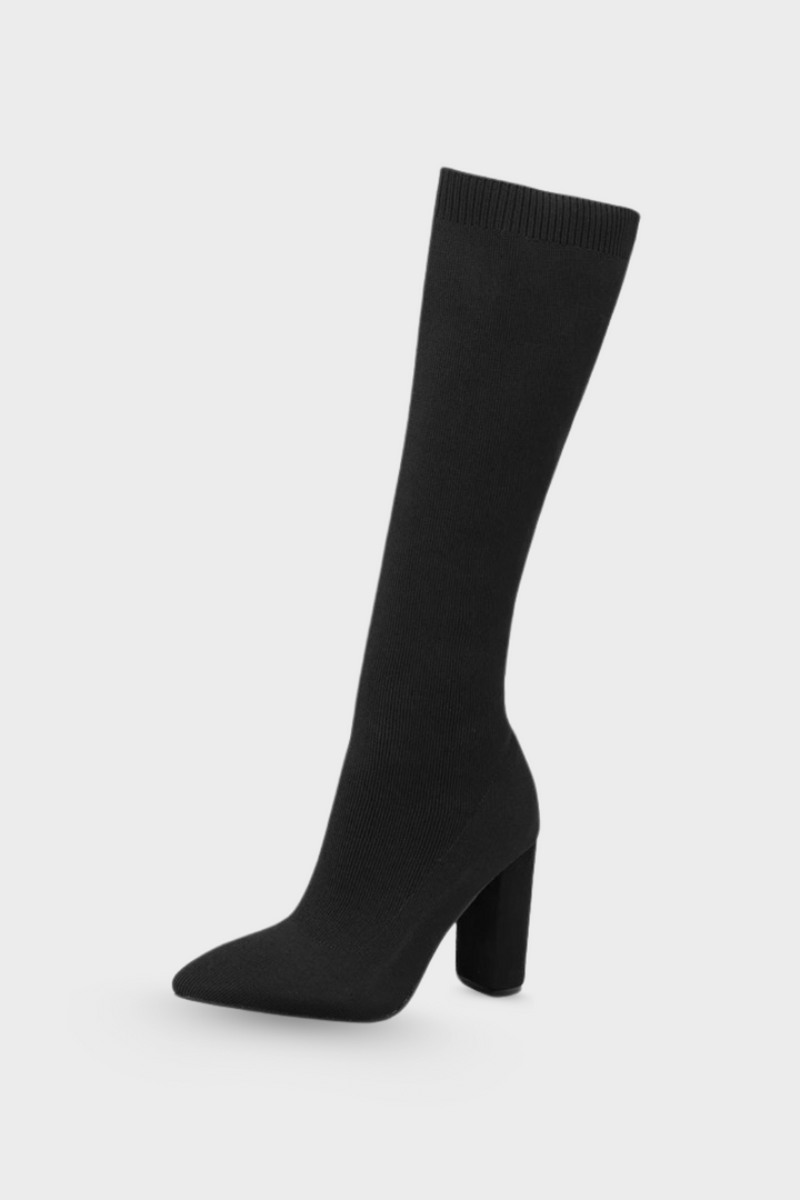 Women's Stretch Knit Knee-High Boots