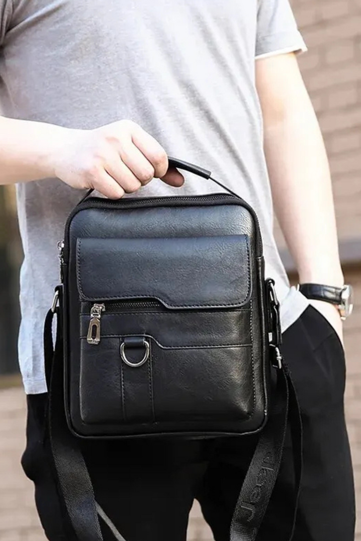 Women's Structured Leather Crossbody Bag
