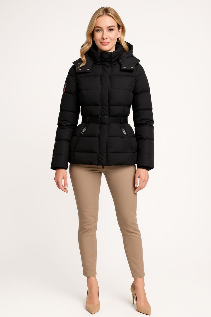 Women’s Waterproof Black Puffer Jacket