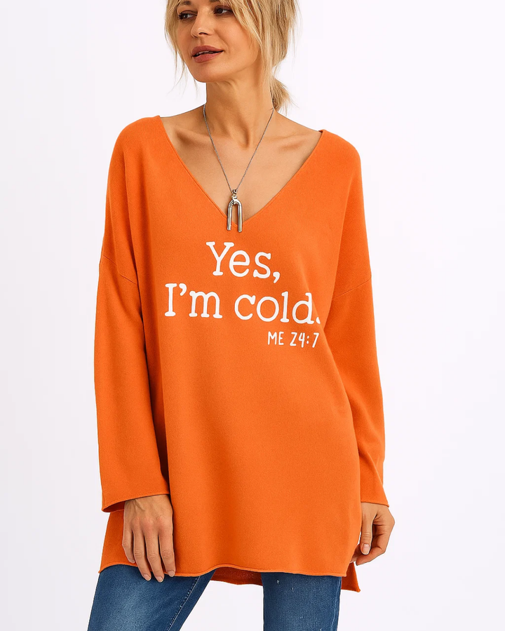 Women's Casual V-Neck Pullover Top