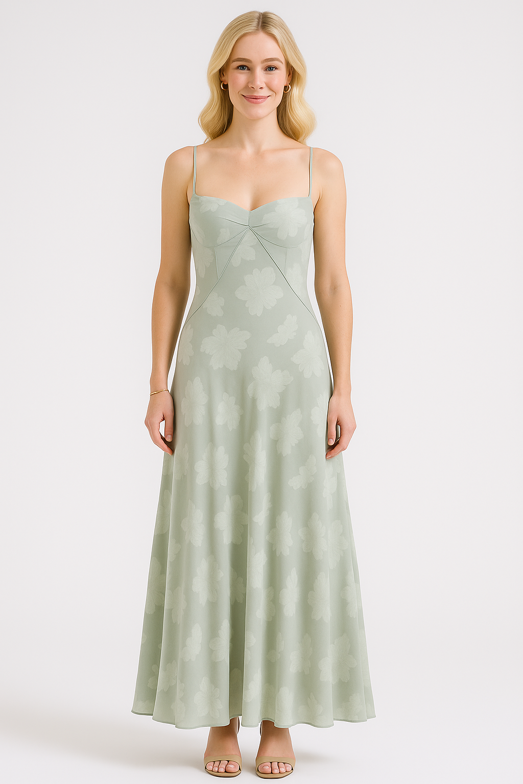Women's Chic Lace Maxi Dress with Corset Style
