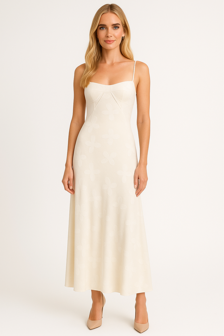 Women's Chic Lace Maxi Dress with Corset Style