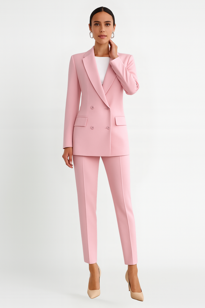 Women’s Classic Blazer and Tailored Trousers Set