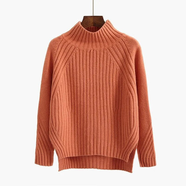 Jessica | Women’s Ribbed High Neck Winter Sweater