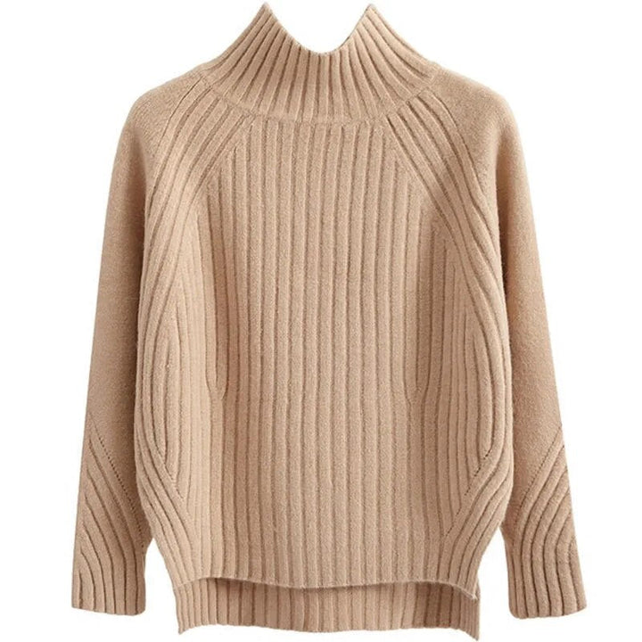 Jessica | Women’s Ribbed High Neck Winter Sweater