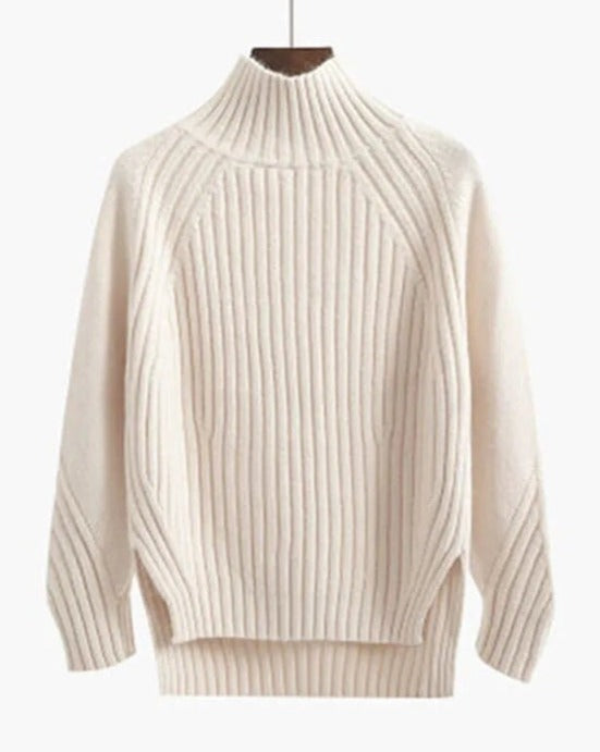 Jessica | Women’s Ribbed High Neck Winter Sweater