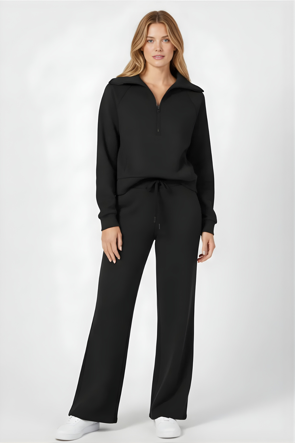 Women’s Cozy Zip-Front Loungewear Set