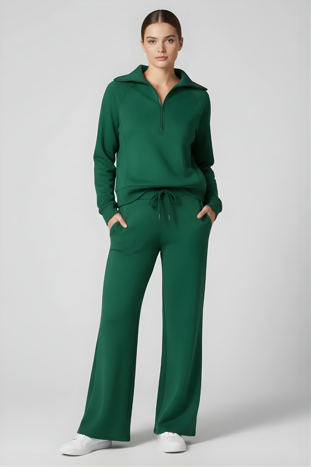 Women’s Cozy Zip-Front Loungewear Set