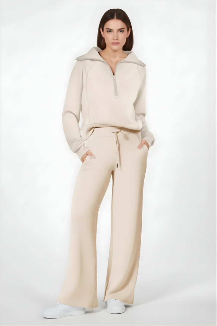 Women’s Cozy Zip-Front Loungewear Set