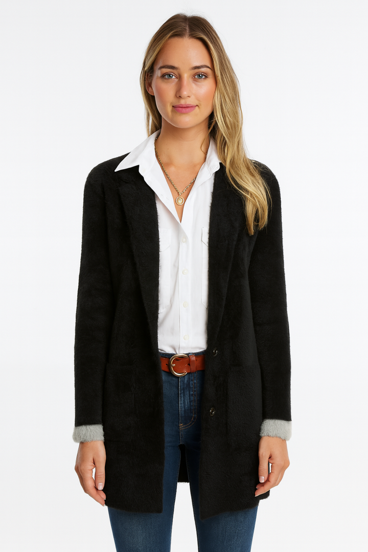 Women’s Elegant Longline Knit Cardigan