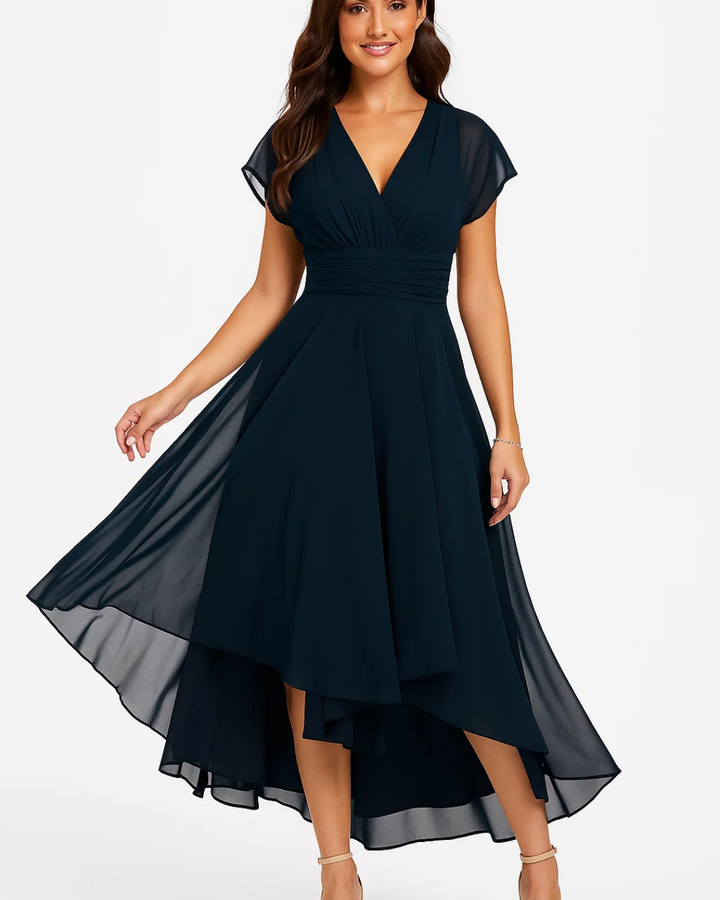 Women's Flared V-Neck Dress