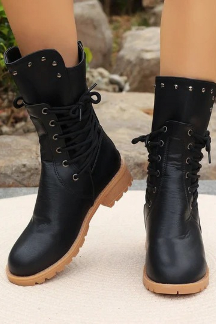 Women's Mid-Calf Lace-Up Boots