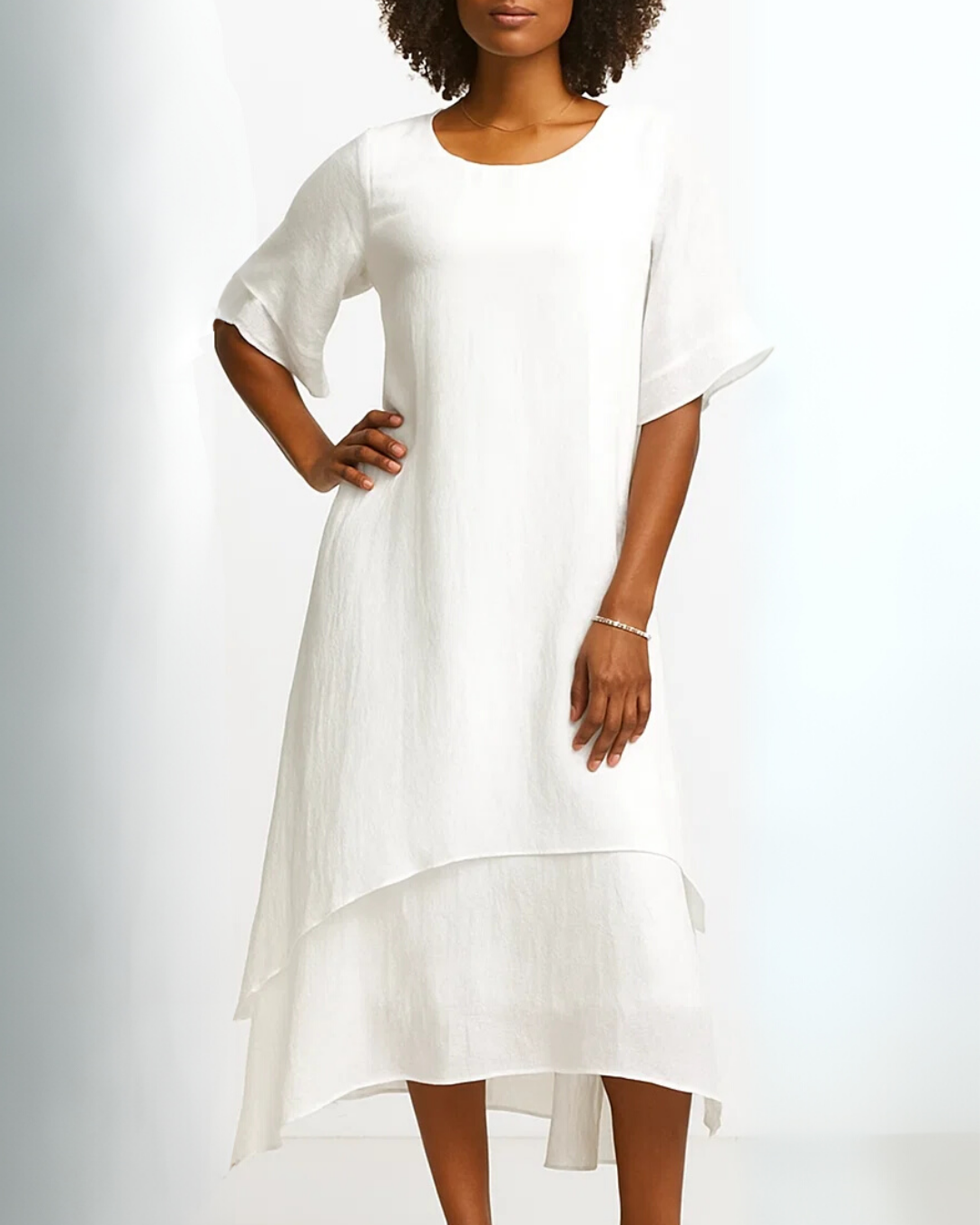 Women's Minimalist Midi Dress