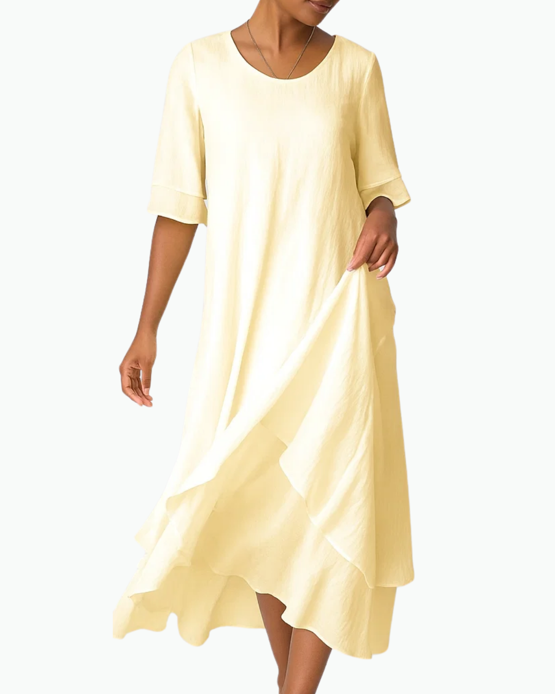 Women's Minimalist Midi Dress