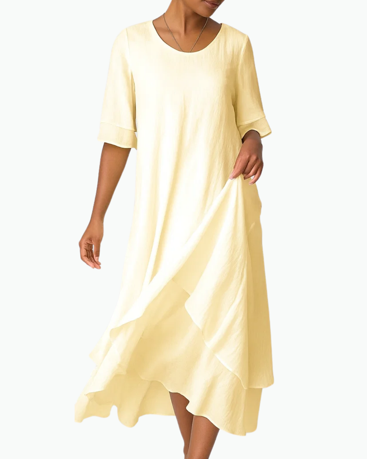 Women's Minimalist Midi Dress