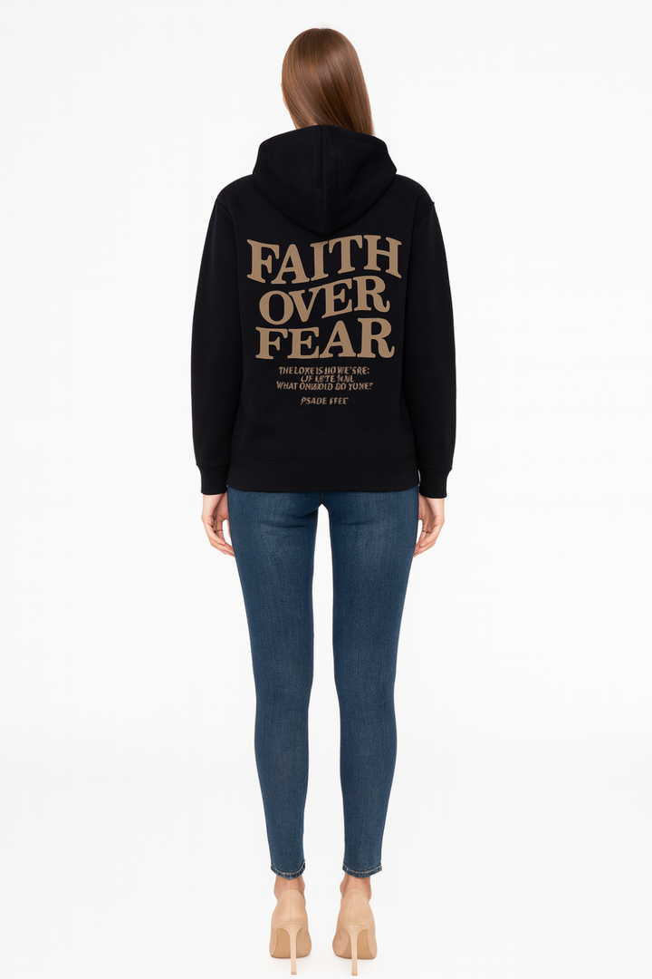 Women’s Oversized Faith Over Fear Hoodie