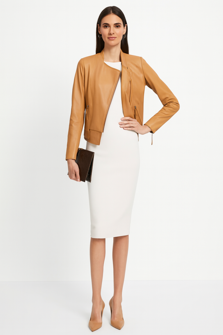 Women’s Sleek Faux Leather Jacket