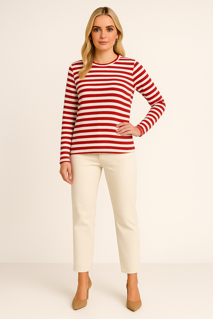 Women’s Striped Long Sleeve T-Shirt