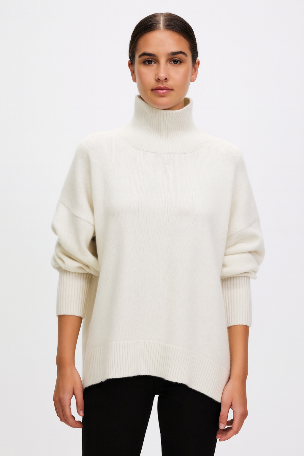 Women’s Winter Oversized Turtleneck Knit Sweater