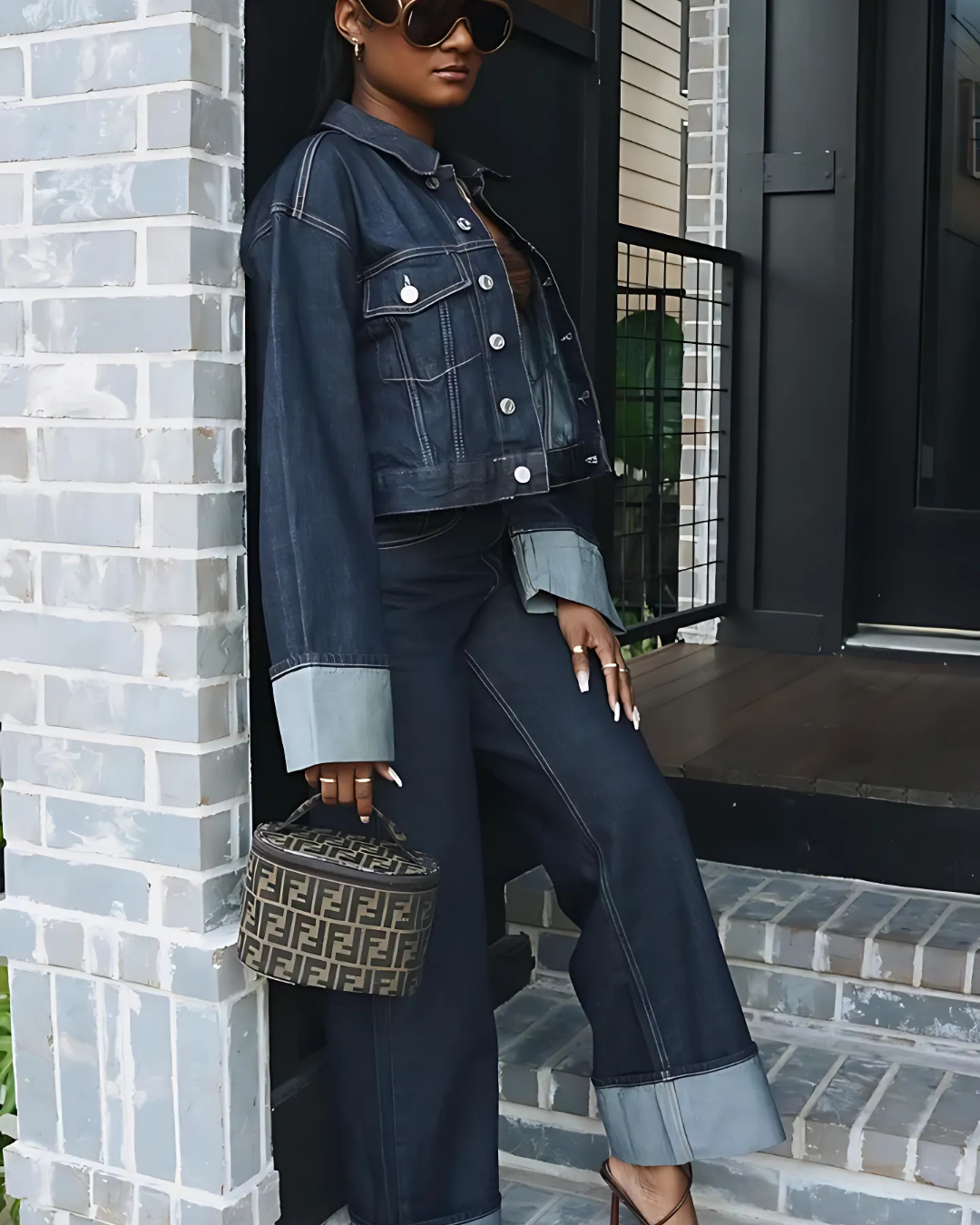 Women's Casual Denim Co-ord Set