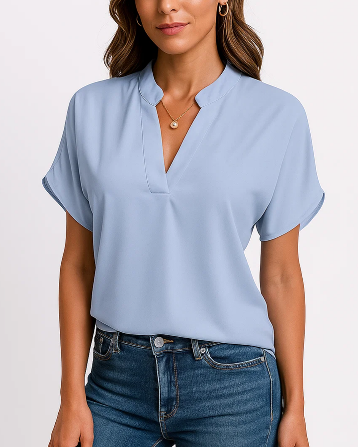 Women's Casual Short Sleeve Blouse Top