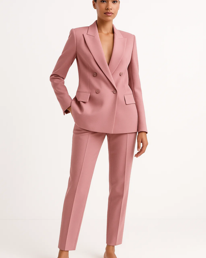 Women’s Classic Blazer and Tailored Trousers Set