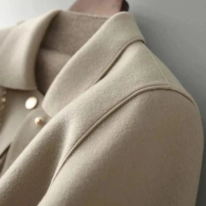 Women's Elegant Buttoned Winter Jacket