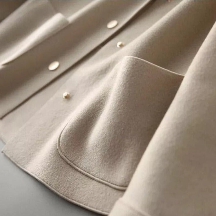 Women's Elegant Buttoned Winter Jacket