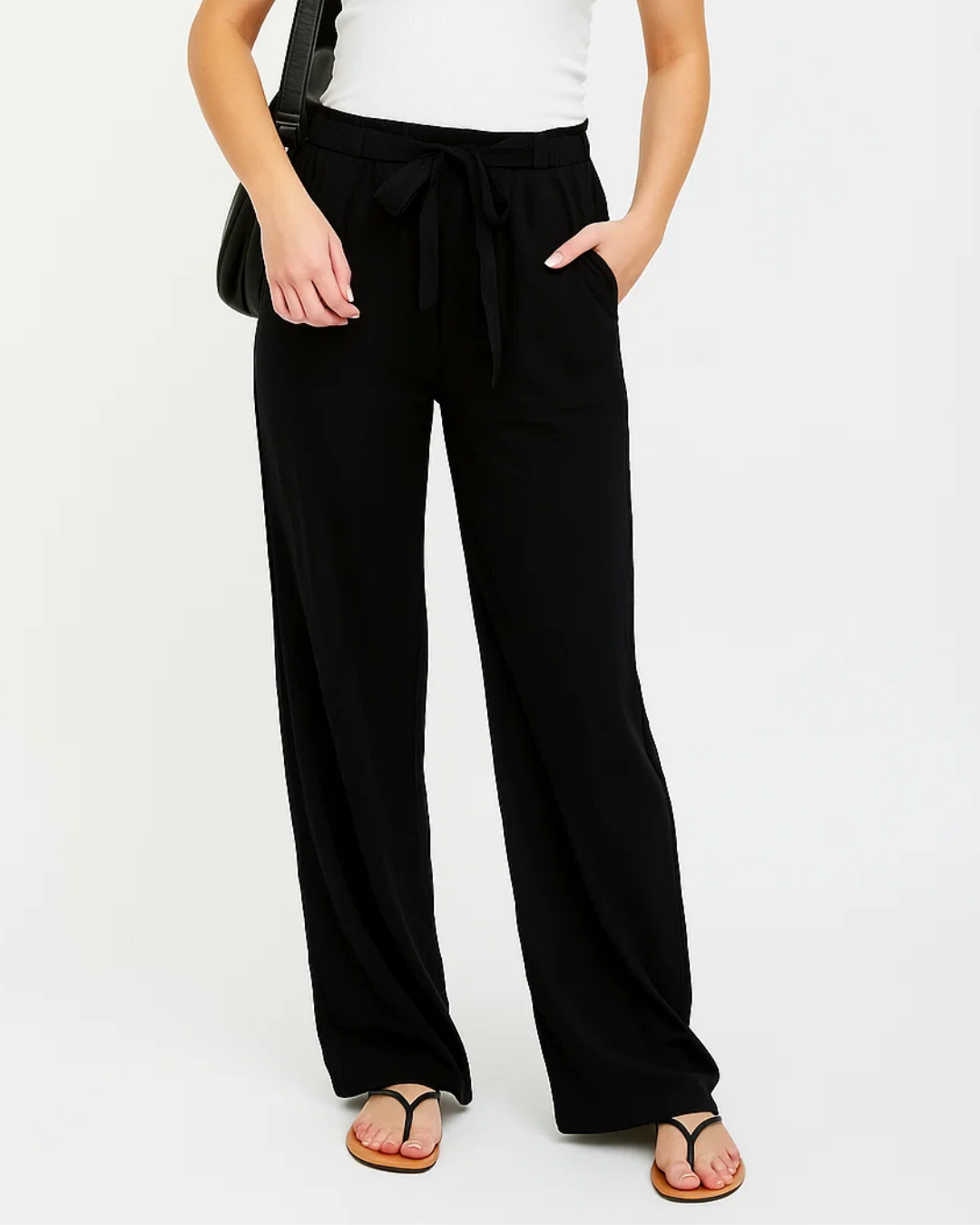 Women's Elegant Elastic Waist Summer Trousers
