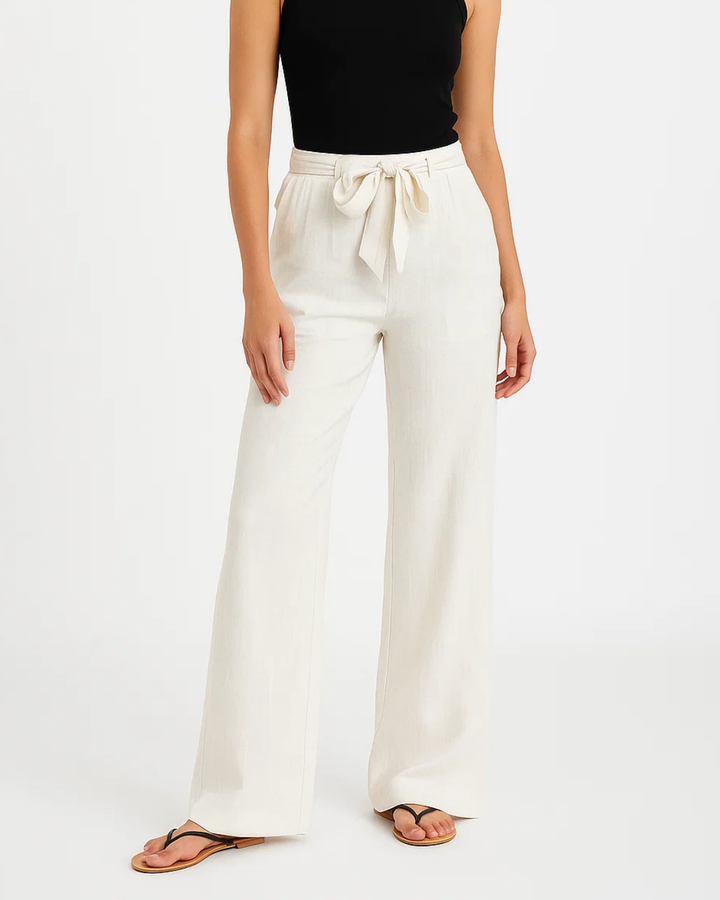 Women's Elegant Elastic Waist Summer Trousers