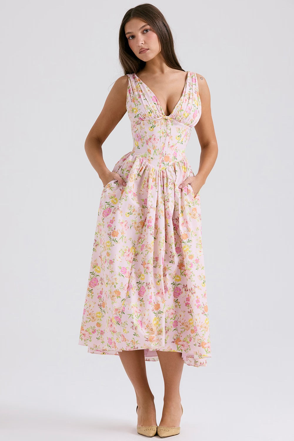 Women's Elegant Floral Summer Dress