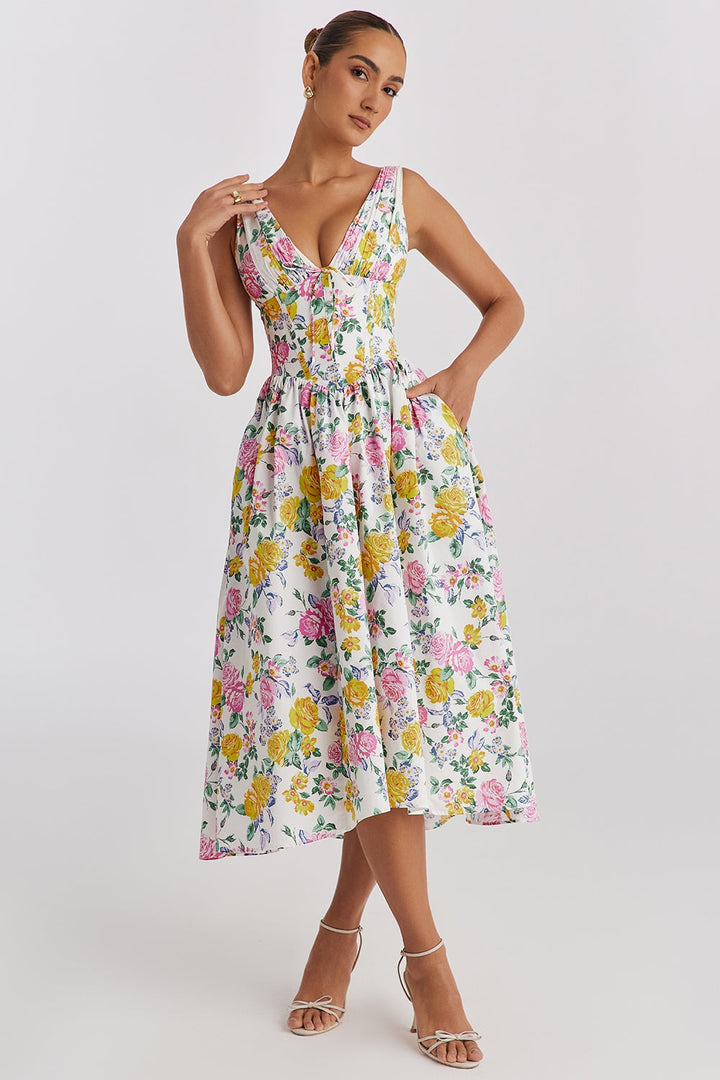 Women's Elegant Floral Summer Dress
