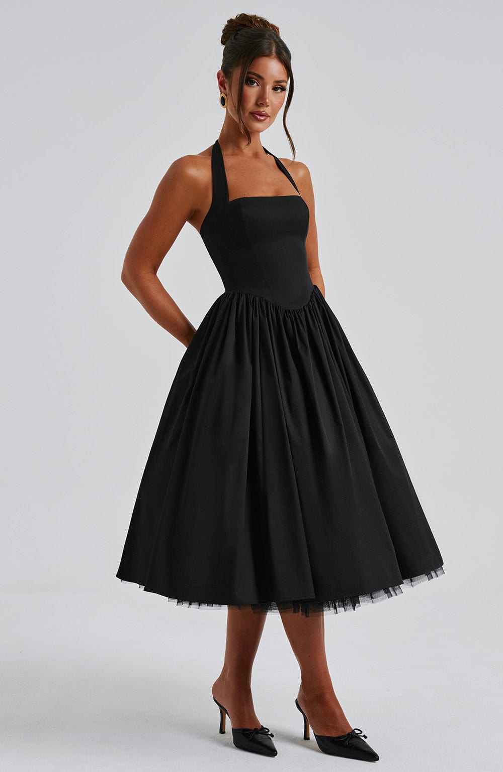 Women's Elegant Halter-Neck Dress