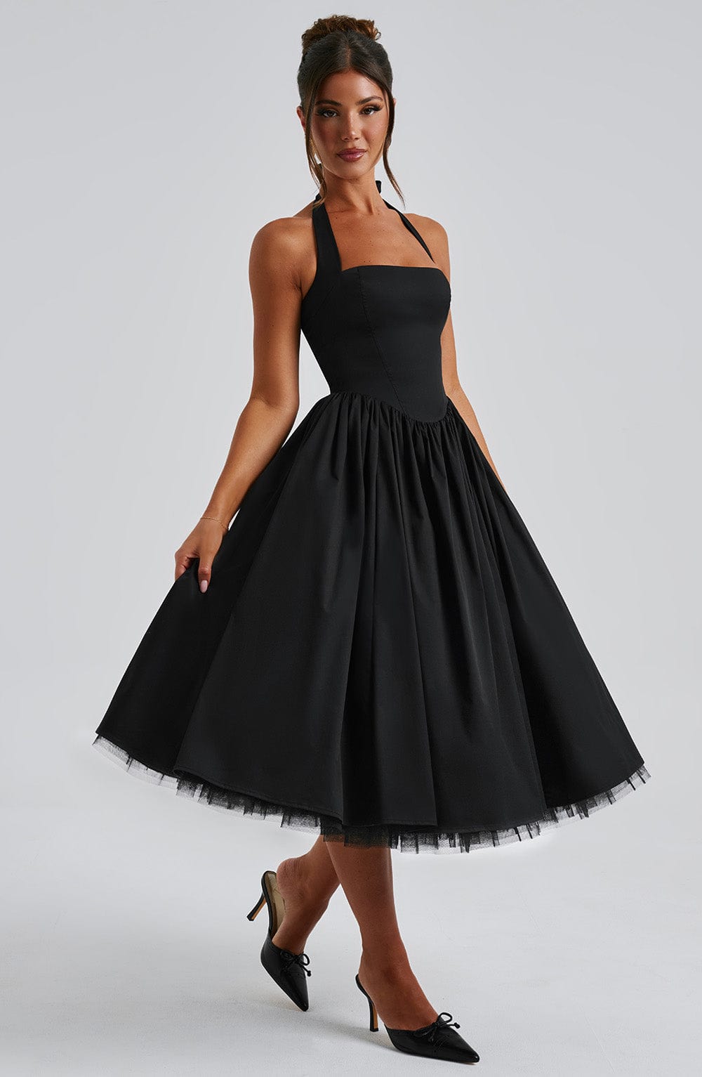 Women's Elegant Halter-Neck Dress