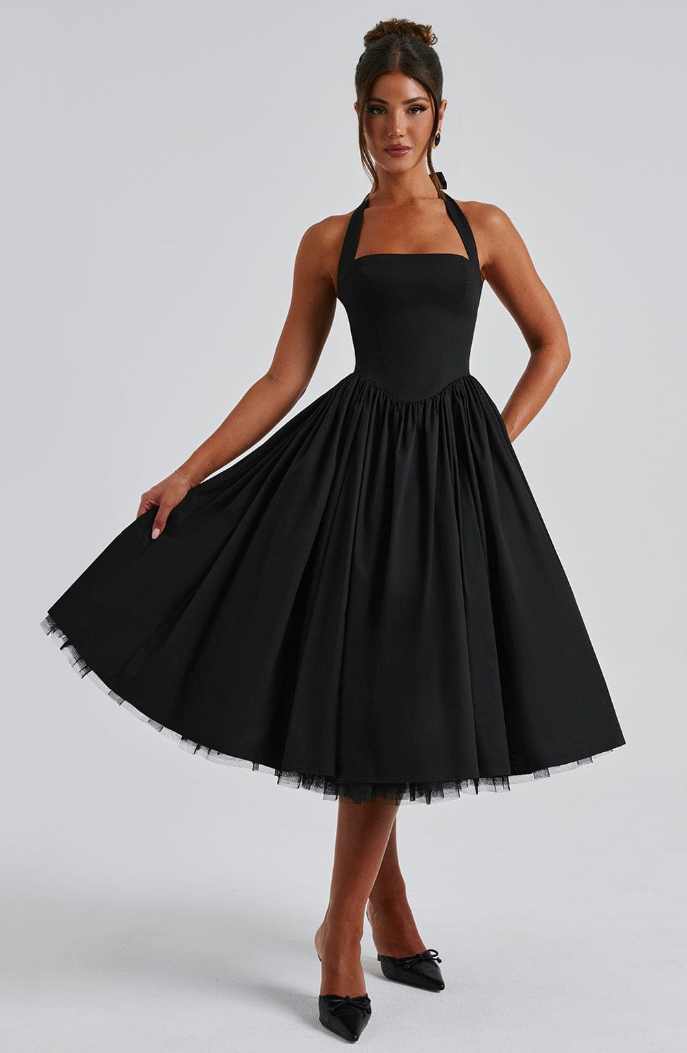 Women's Elegant Halter-Neck Dress