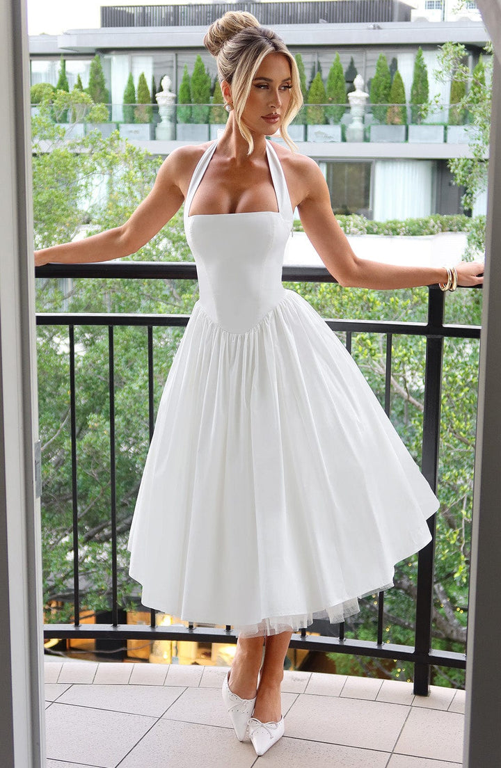 Women's Elegant Halter-Neck Dress