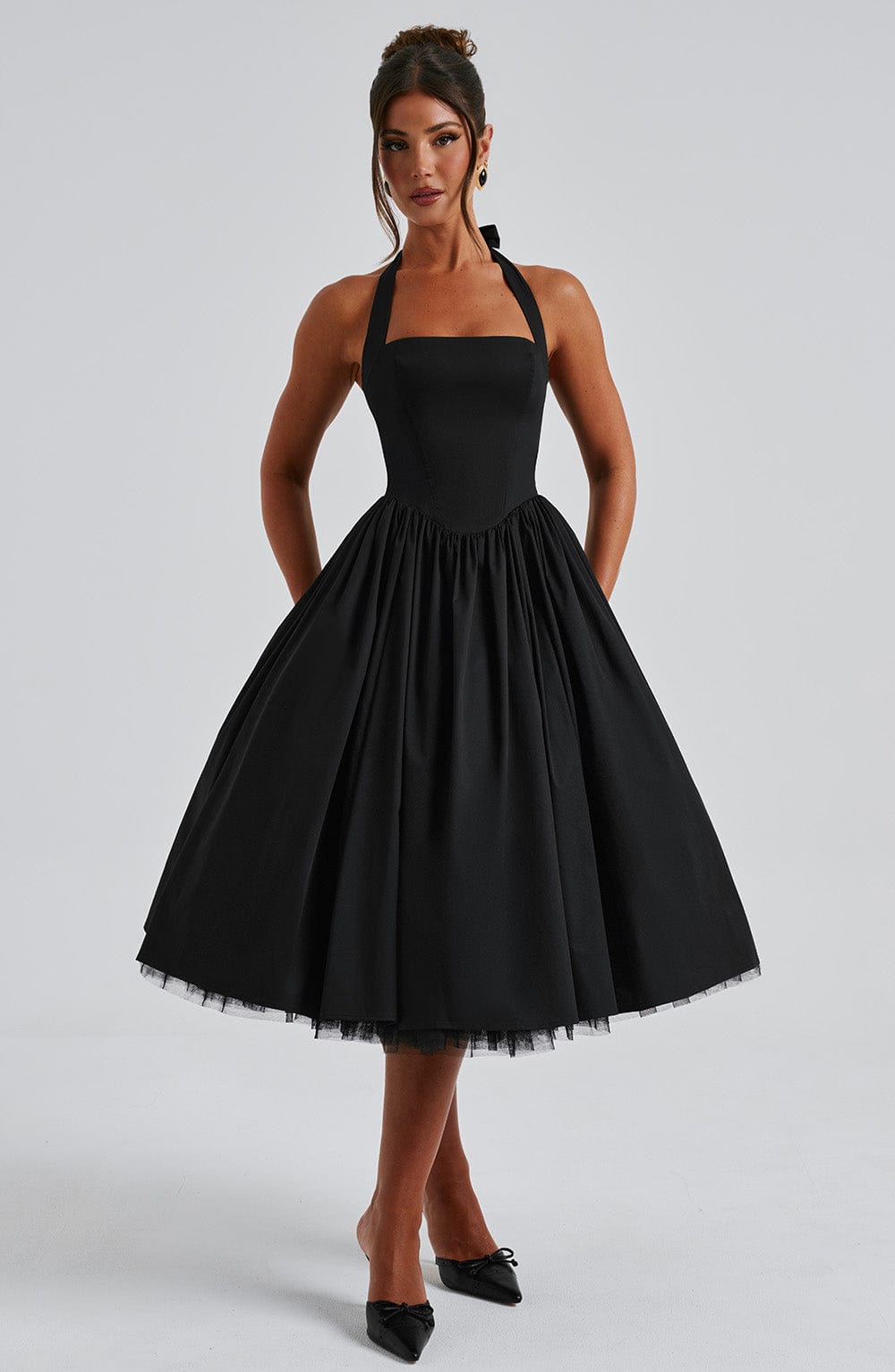 Women's Elegant Halter-Neck Dress