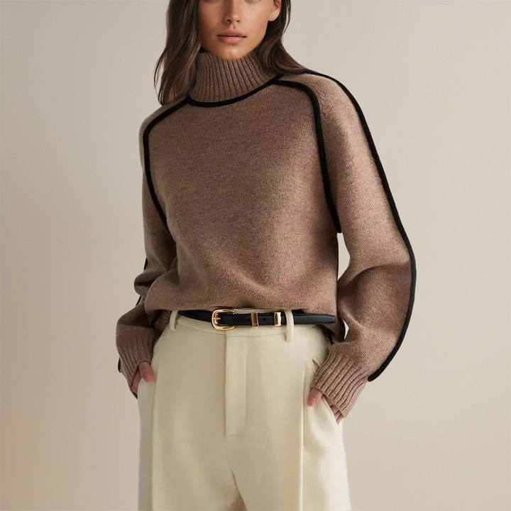 Women's Elegant Knitted Turtleneck Sweater