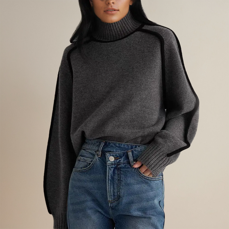 Women's Elegant Knitted Turtleneck Sweater