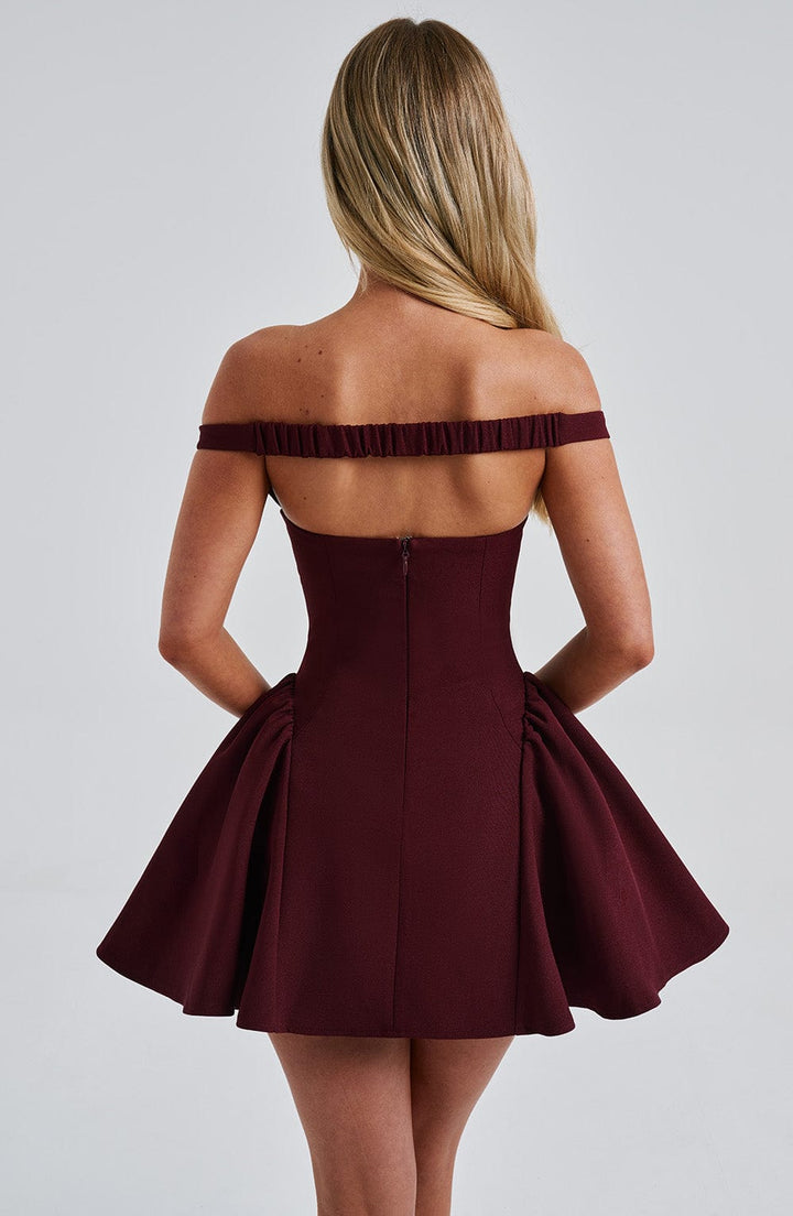 Women's Elegant Short Dress With Scarf
