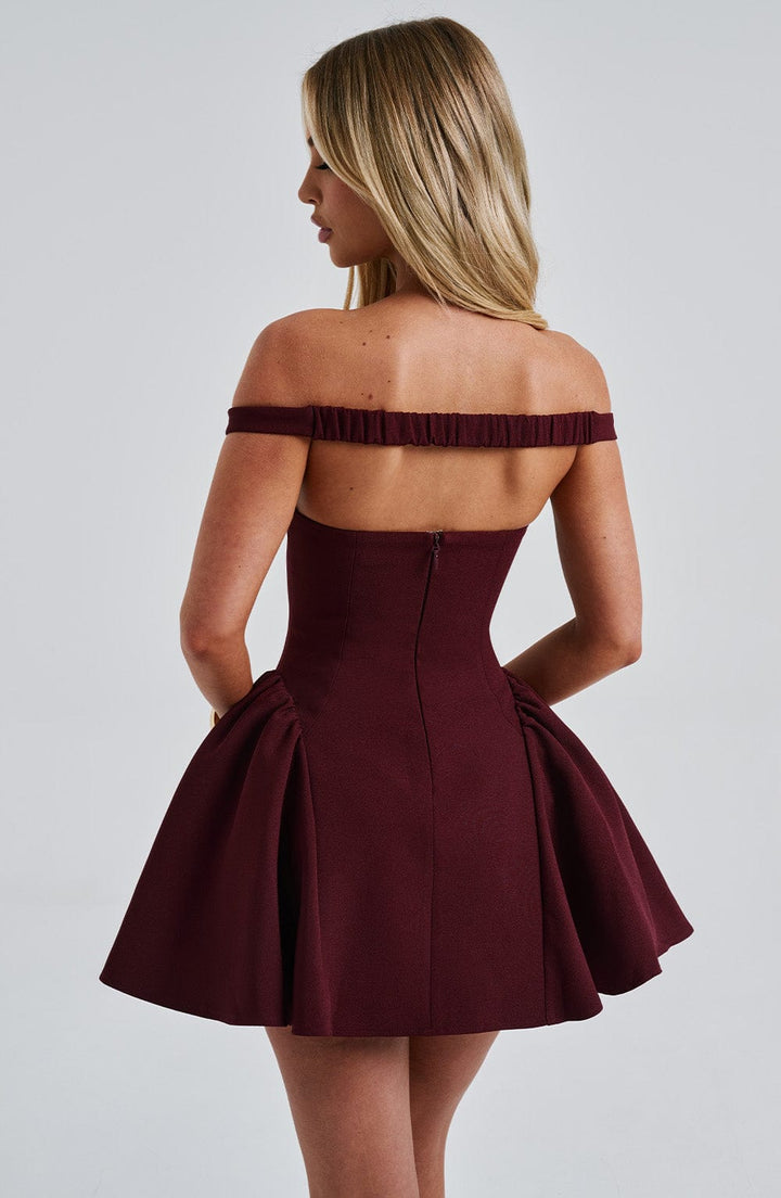 Women's Elegant Short Dress With Scarf