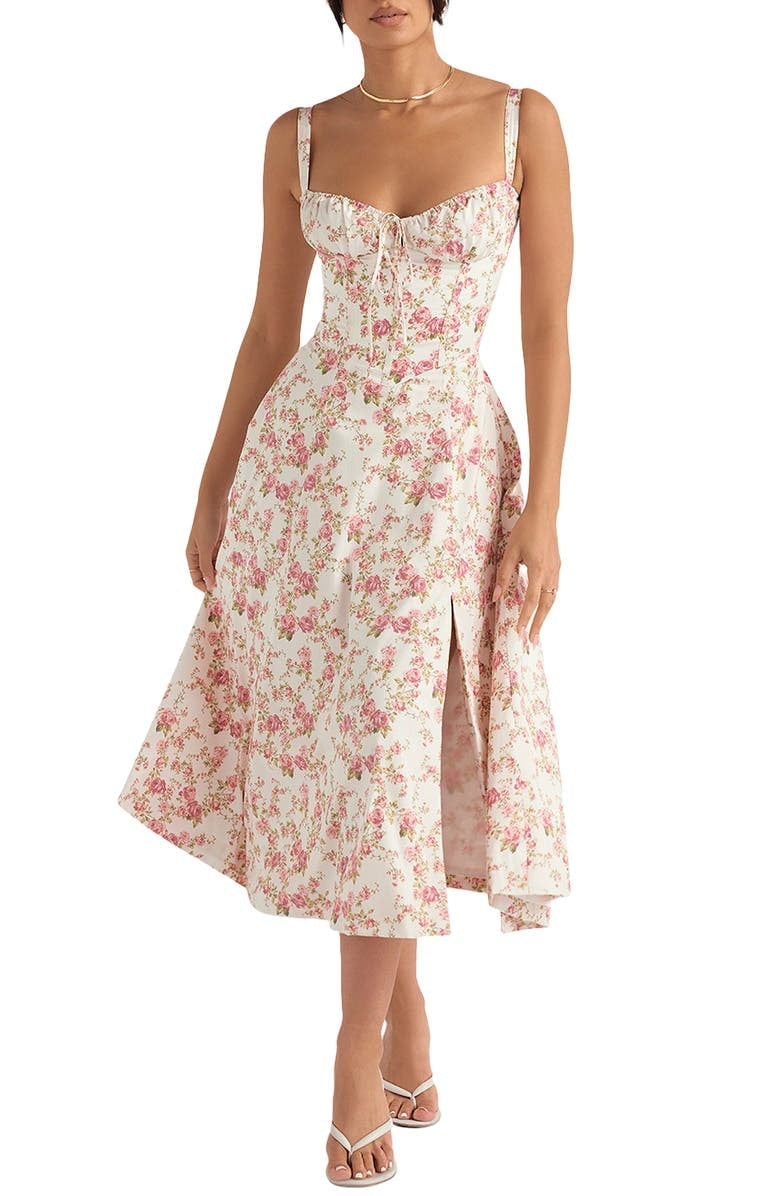 Women's Elegant Sleeveless Floral Summer Dress