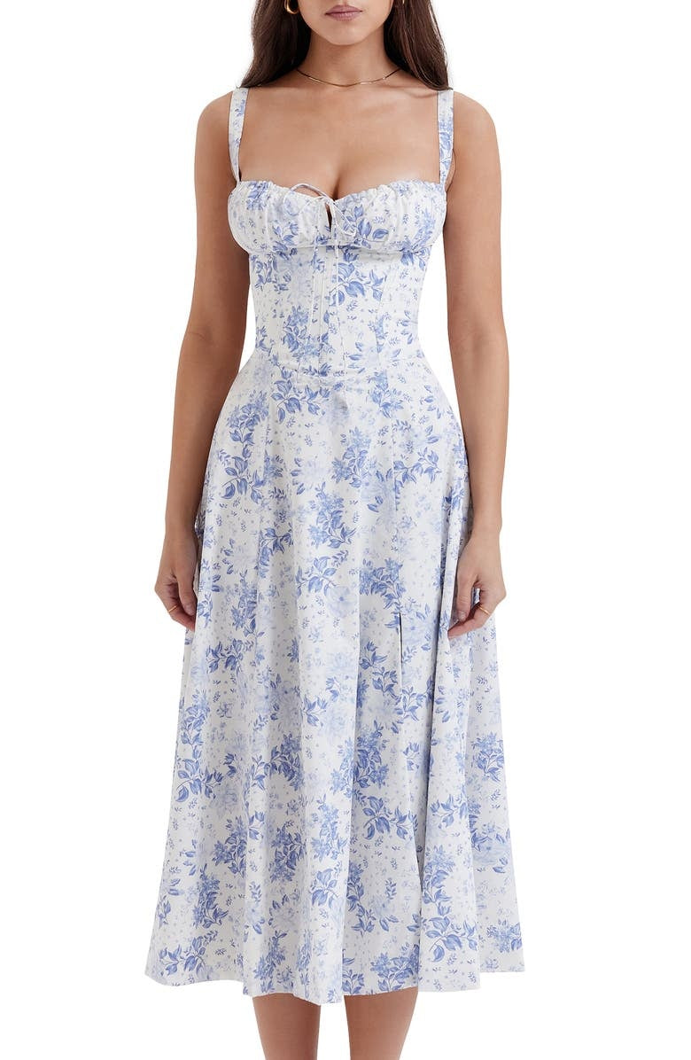 Women's Elegant Sleeveless Floral Summer Dress