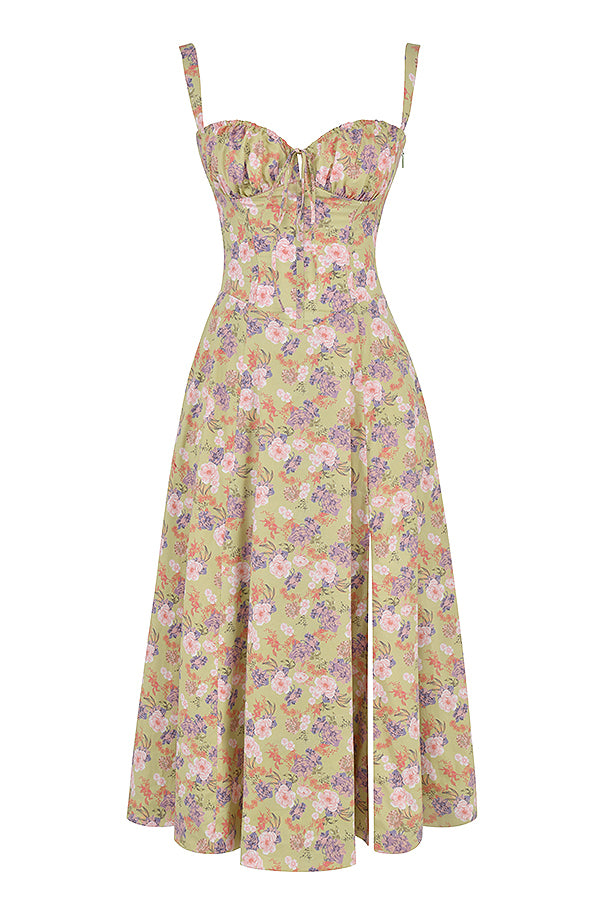 Women's Elegant Sleeveless Floral Summer Dress