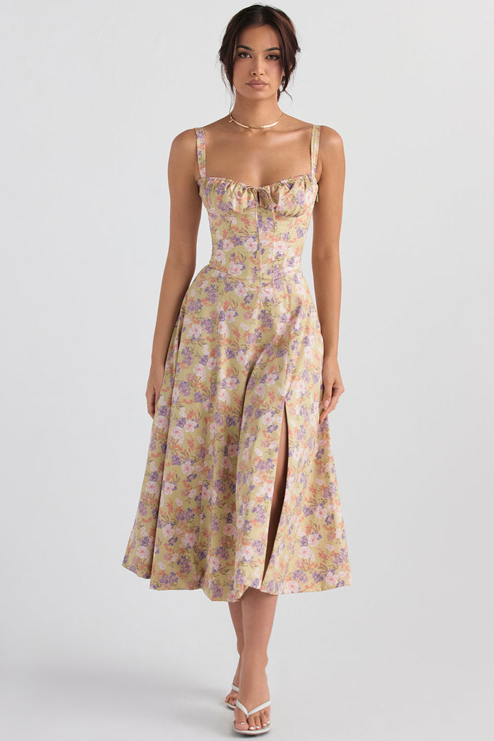 Women's Elegant Sleeveless Floral Summer Dress