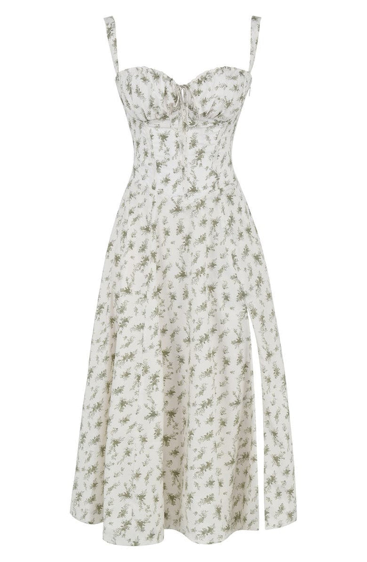 Women's Elegant Sleeveless Floral Summer Dress