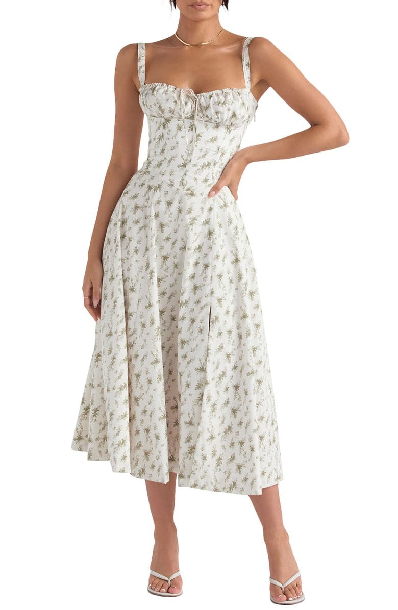 Women's Elegant Sleeveless Floral Summer Dress